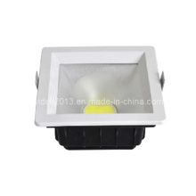 Nuevo cuadrado LED COB Downlight 10W Recorte 125mm